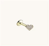 Piercing Mycharm Woman in Gold Diamante 0.05 Ct BV04D - BV04D